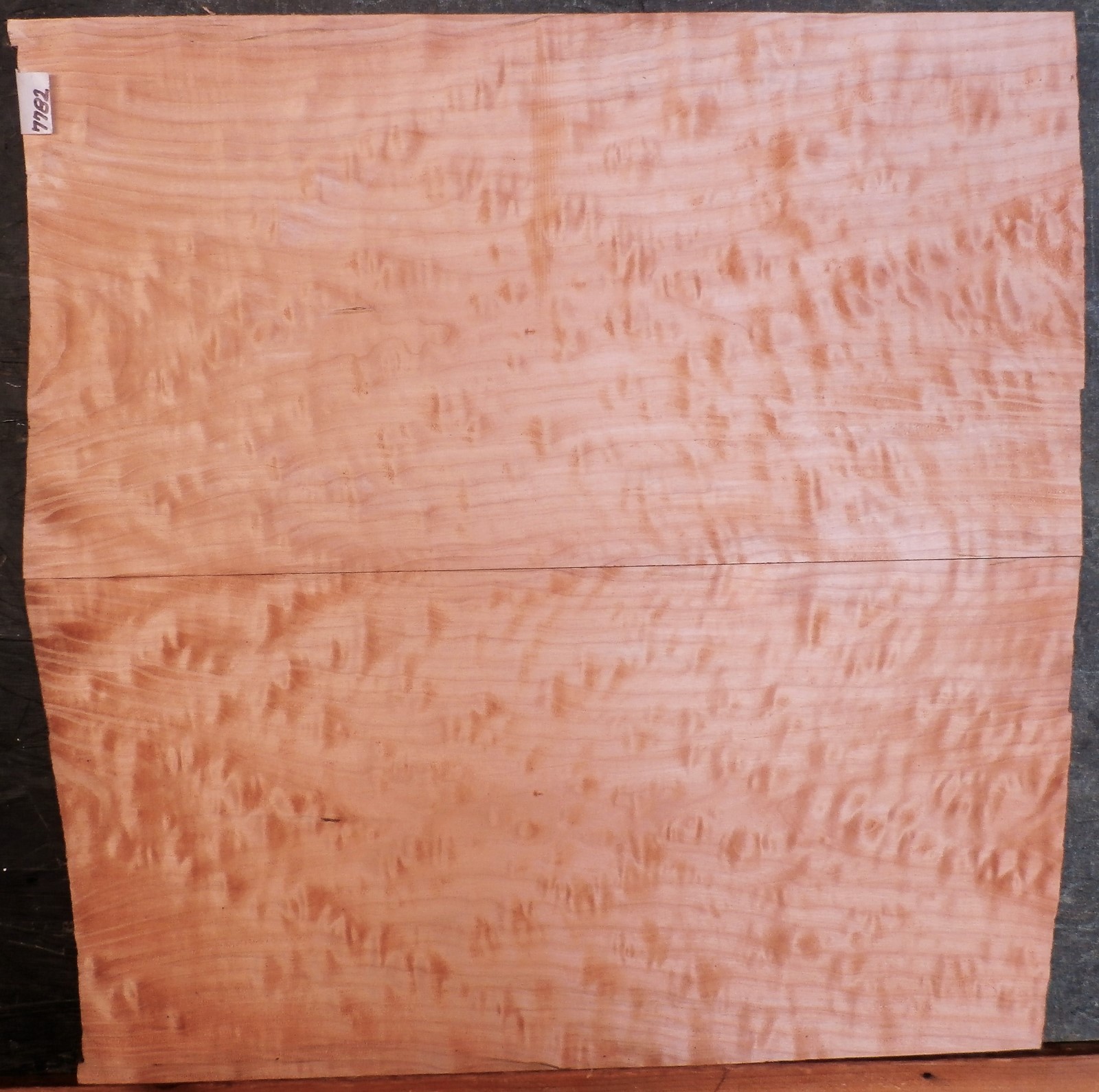 QUILTED TIGER MAPLE WOOD 7782 LUTHIER ELECTRIC GUITAR TOP SET 22 x 23 x 1/2-