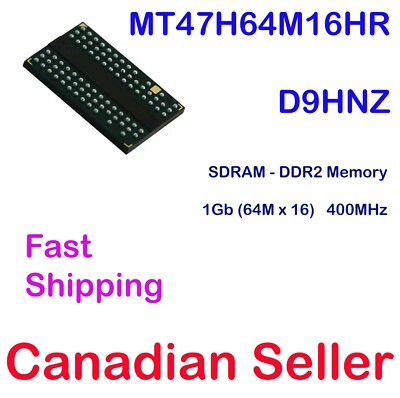 MT47H64M16HR 1Gb SDRAM DDR2 Memory IC Parallel 400MHz D9HNZ 84-FBGA Micron