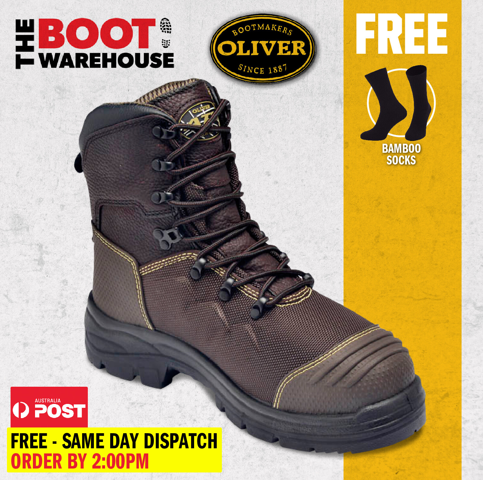Oliver 65490 150mm Work Boots Steel Cap Safety Lace Up 100 WATERPROOF eBay