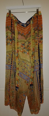 Johnny Was Split Side Palazzo, Lounge Pants, XL