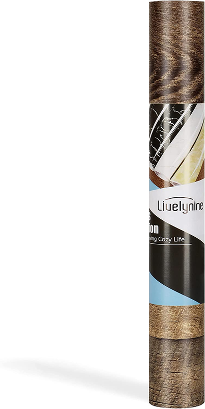 Reclaimed Wood Vinyl Flooring Roll Waterproof Vinyl Plank Peel Stick15.8X78.8"