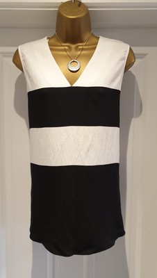 Gok Wan for TU Colourblock/Monochrome Sleeveless Top Size 14 New With Tags 