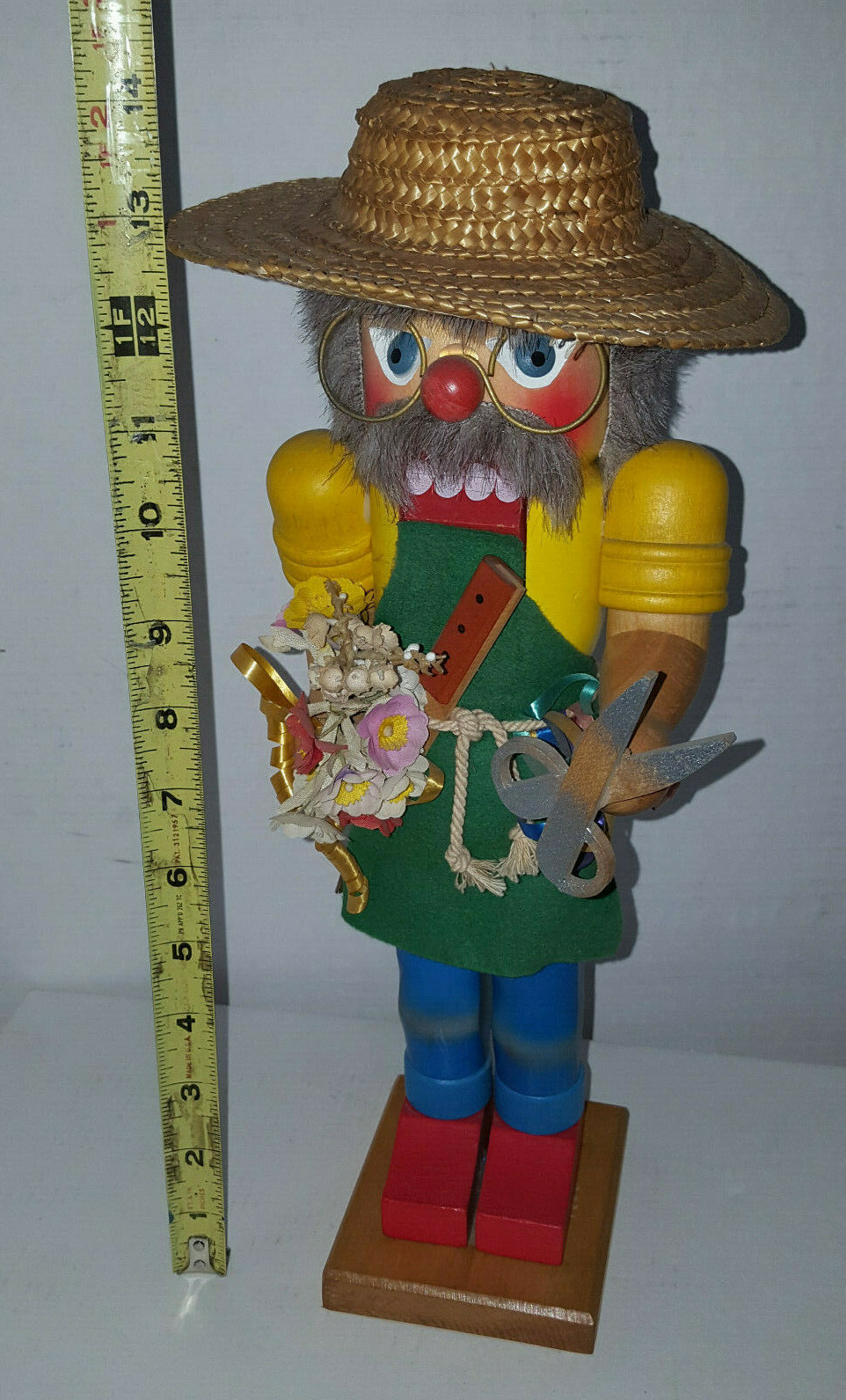 Christian Ulbricht Nutcracker Florist Gardener Vintage W. Germany Bouquet 14