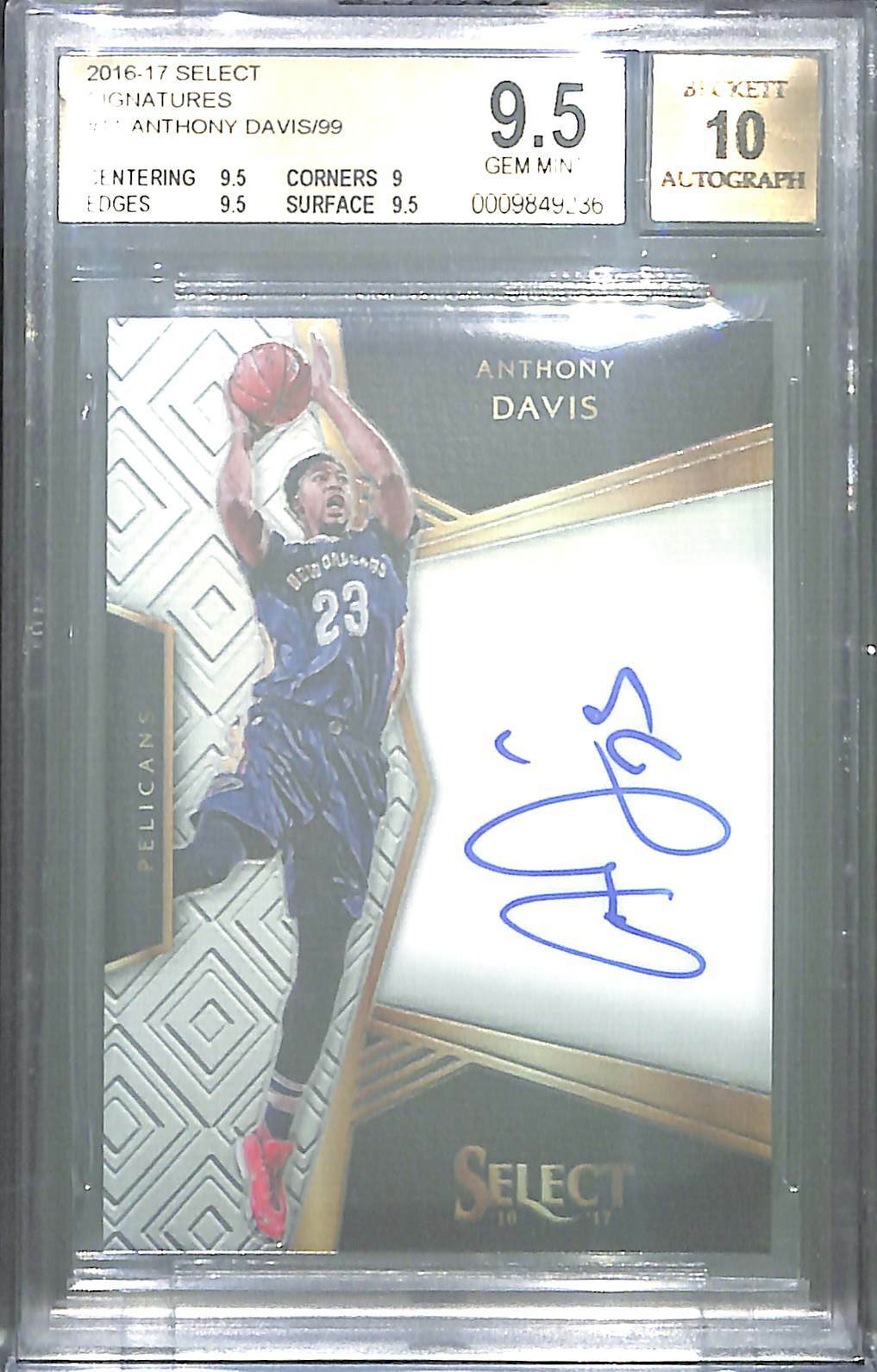 Anthony Davis Gold Auto 直筆サインカード 10枚限定 Anthony Davis Gold Auto 直筆サインカード 10枚限定
