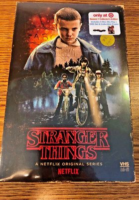 STRANGER THINGS SEASON ONE 1 BLU RAY DVD RARE LIMITED VHS PACKING & POSTER NEW