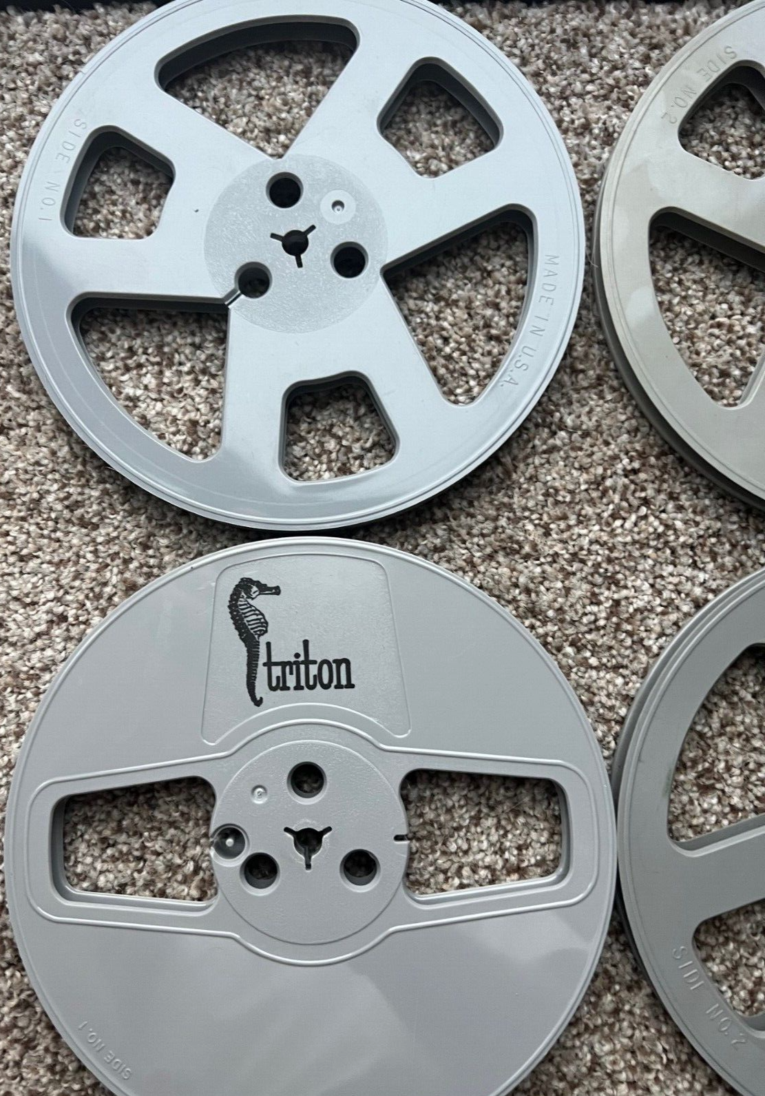 PLASTIC EMPTY TAKE-UP REEL 7 INCH Gray Assorted Brands One 1 Reel  (1 Reel Only)