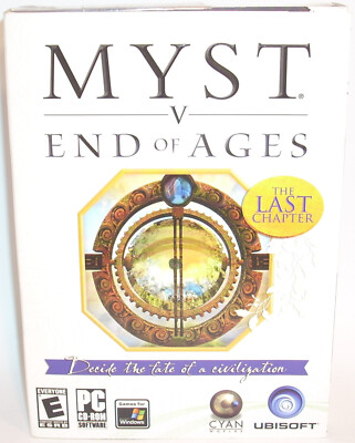 MYST V: END OF AGES (PC CD-ROM) Ubisoft 2005 New Video Game Windows 2000 XP