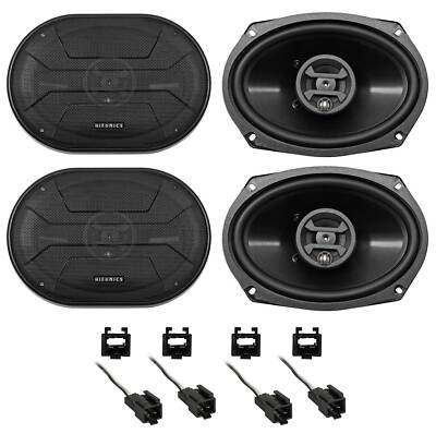Hifonics 6x9'' Front+Rear Speaker Replacement Kit For 2001-2006 Dodge Stratus