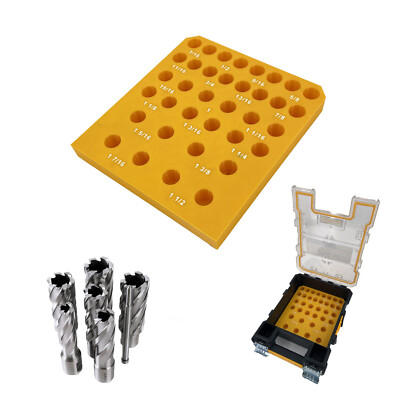 DeWalt Mid-Size Pro Organizer Compatible 7/16'' - 1 1/2'' Annular Bit Tray