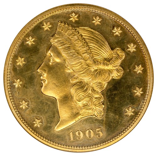 1905 $20 Liberty Head Proof Reeded Edge NGC PR64