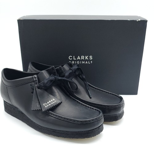 Clarks Wallabee Original Black Smooth Leather Limited