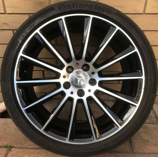 1 SINGLE x Genuine Mercedes BENZ 19" AMG W205 * REAR * Wheel Rim Tyre