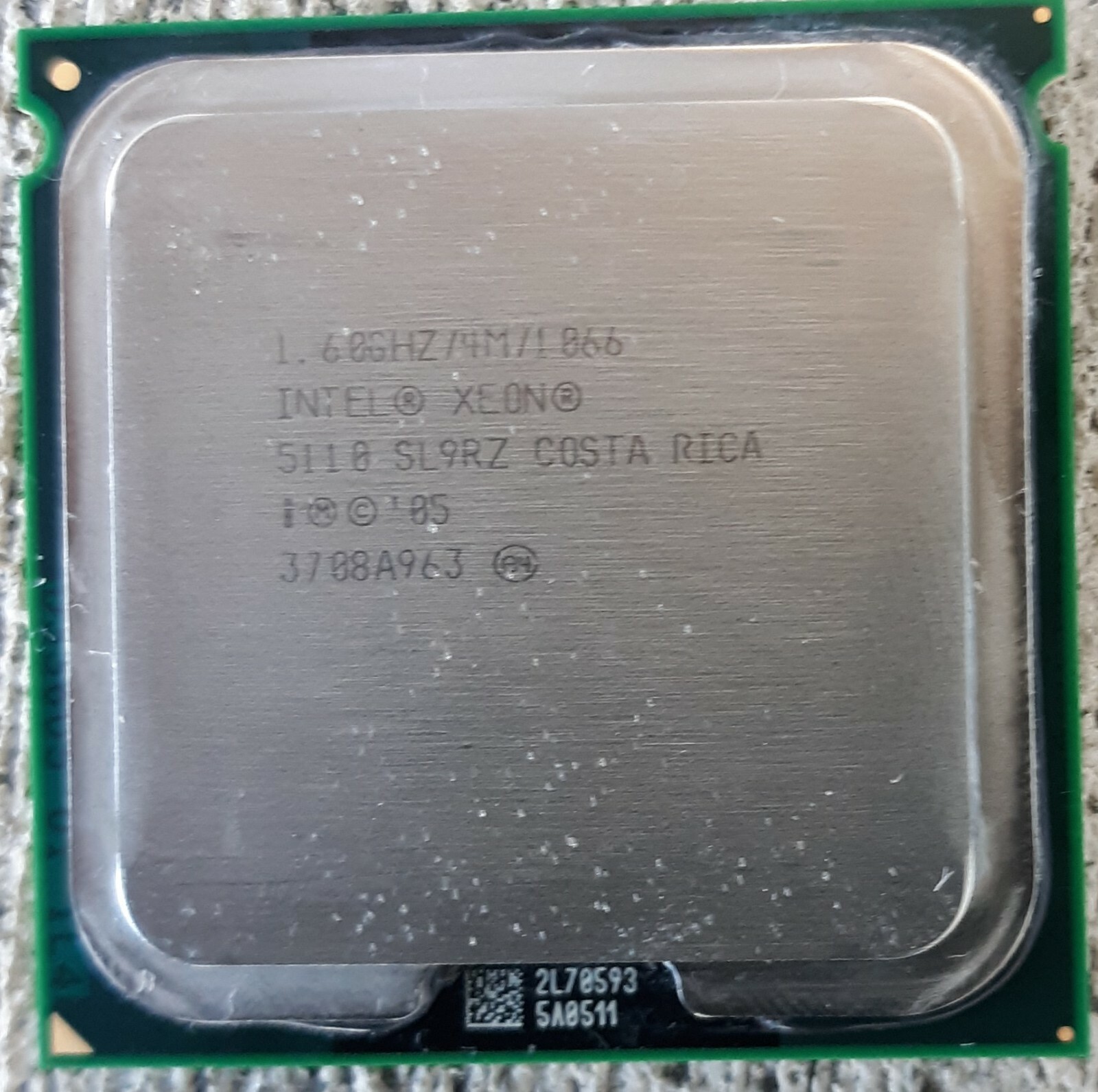 Intel Xeon 5110 1.6GHz Dual-Core 4MB 1066MHz Socket LGA771 CPU ...
