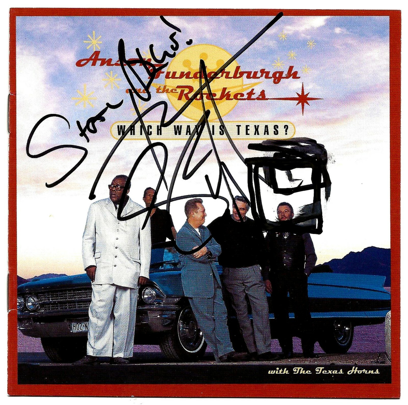 BLUES-SOUL SET OF FIVE AUTOGRAPHS-CONLEY-TOUSSAINT-MYERS-FUNDERBURGH & GLOVER