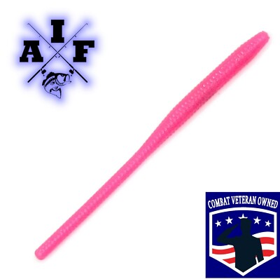 60ct 3'' Hot Pink finesse trout worm Fishing
