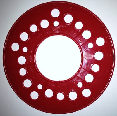 5 five bolt SAE wheel lug pattern stud template gauge measure circle guide tool