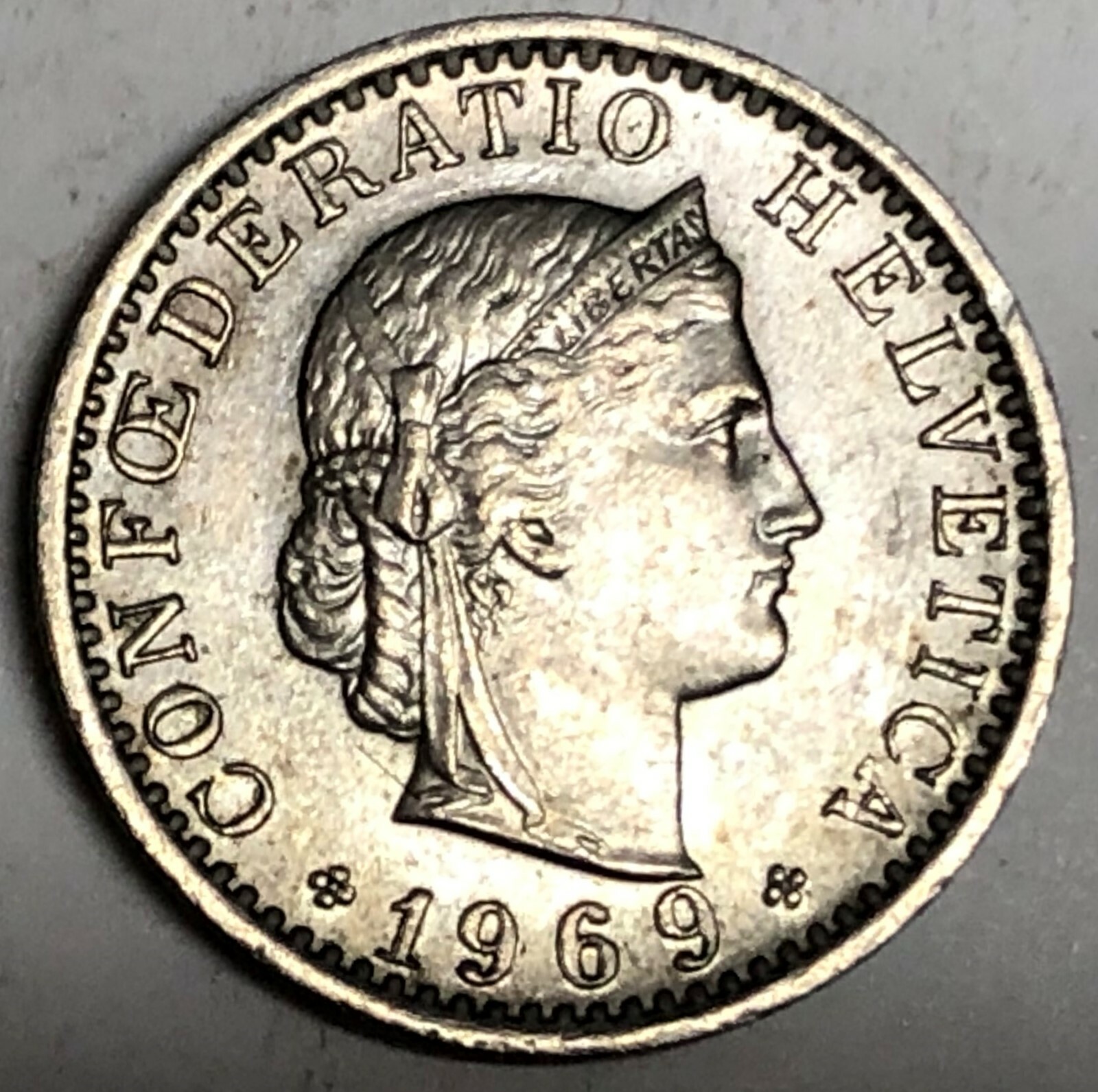 C1457 SWITZERLAND COIN, 20 RAPPEN 1969 | eBay