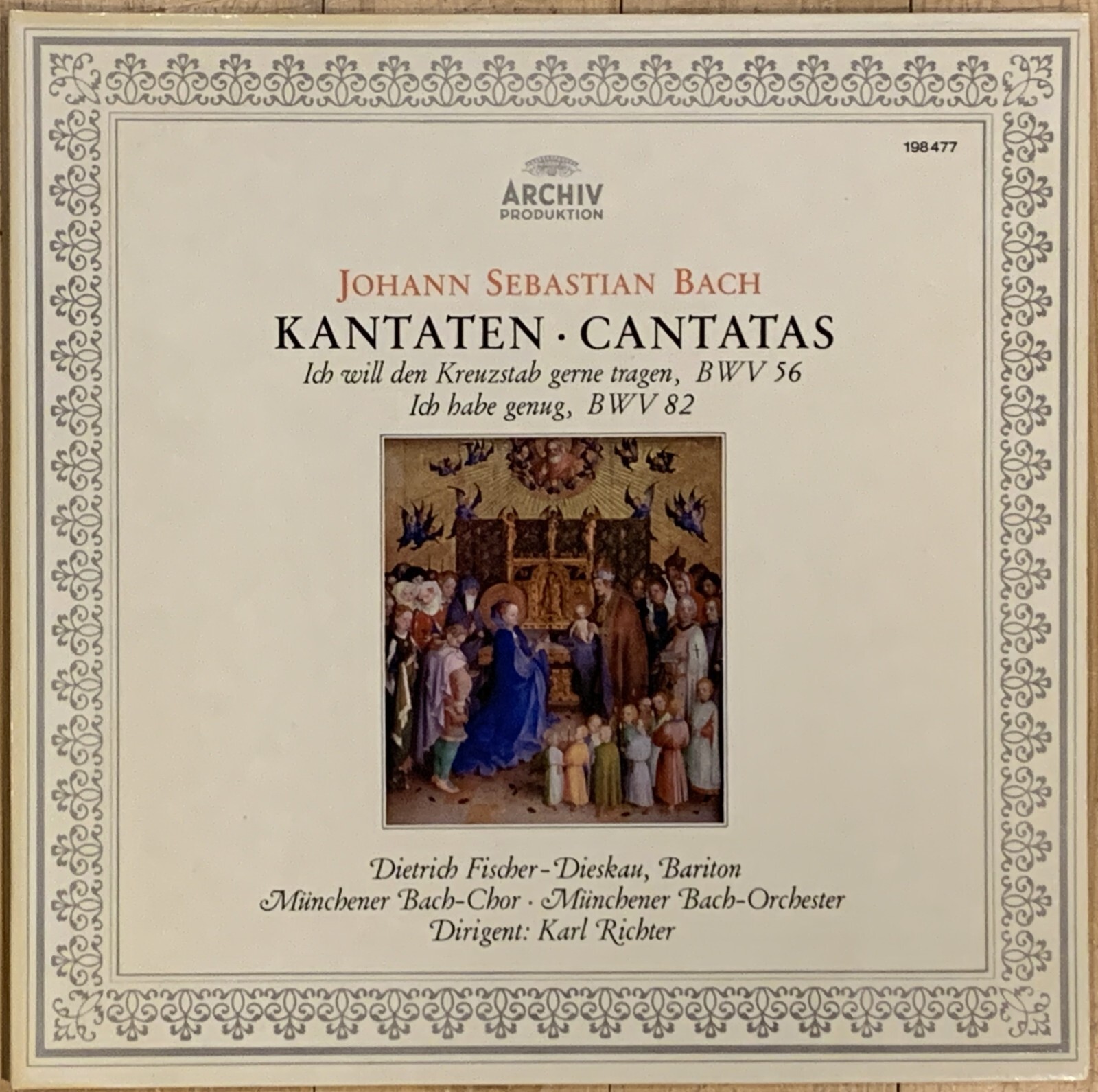 Bach Cantatas BWV 56 & 82 DIETRICH FISCHER-DIESKAU KARL RICHTER Archiv LP MINT Bach Cantatas BWV 56 & 82 DIETRICH FISCHER-DIESKAU KARL RICHTER Archiv LP MINT