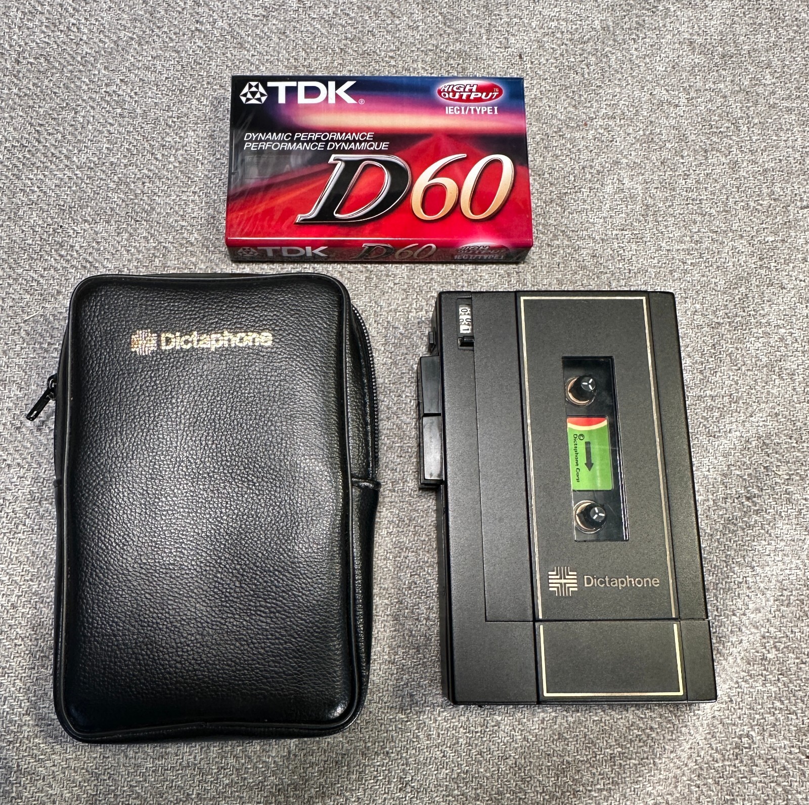 Vintage Dictaphone Model 2250 Cassette Voice Recorder + Tape