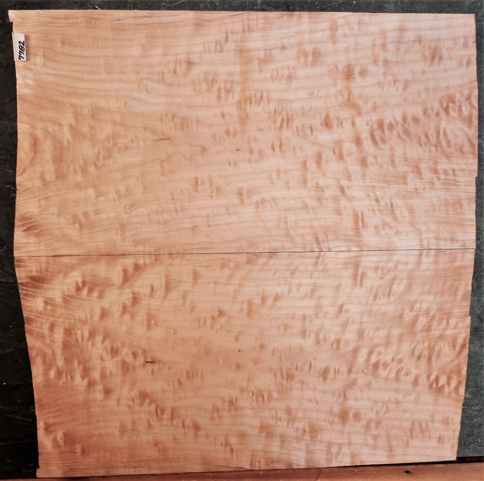 QUILTED TIGER MAPLE WOOD 7782 LUTHIER ELECTRIC GUITAR TOP SET 22 x 23 x 1/2-