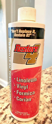 RESTORE 4 LINOLEUM, VINYL,  FORMICA, CORIAN & GRANITE  1 - 16 OZ  BOTTLE