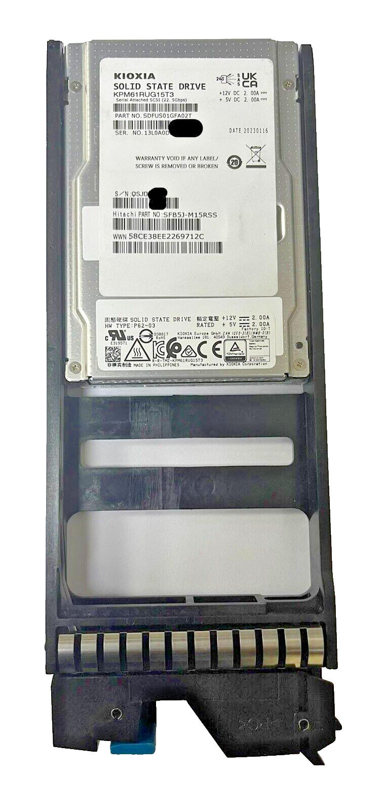 15TB SFF SSD SFB5J-M15RSS 5563327-A for Hitachi Vantara VSP 15TB SFF SSD SFB5J-M15RSS 5563327-A for Hitachi Vantara VSP