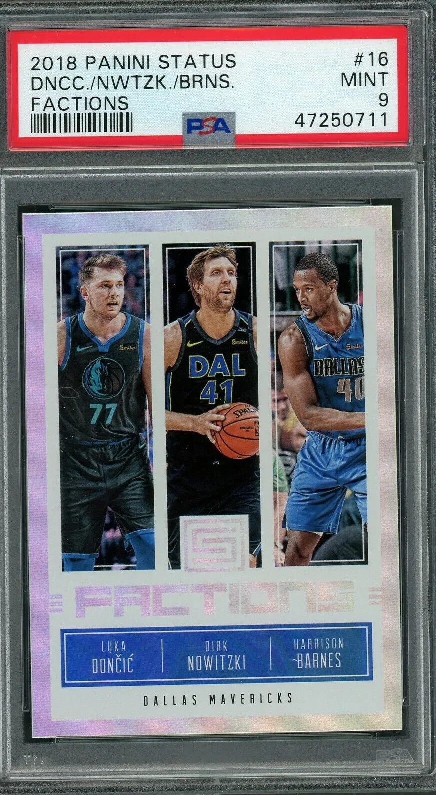 その他 LUKA DONCIC STATUS RC 2018 PSA9 2018-19 Panini Status #122 Luka Doncic - Rookie RC - PSA 9