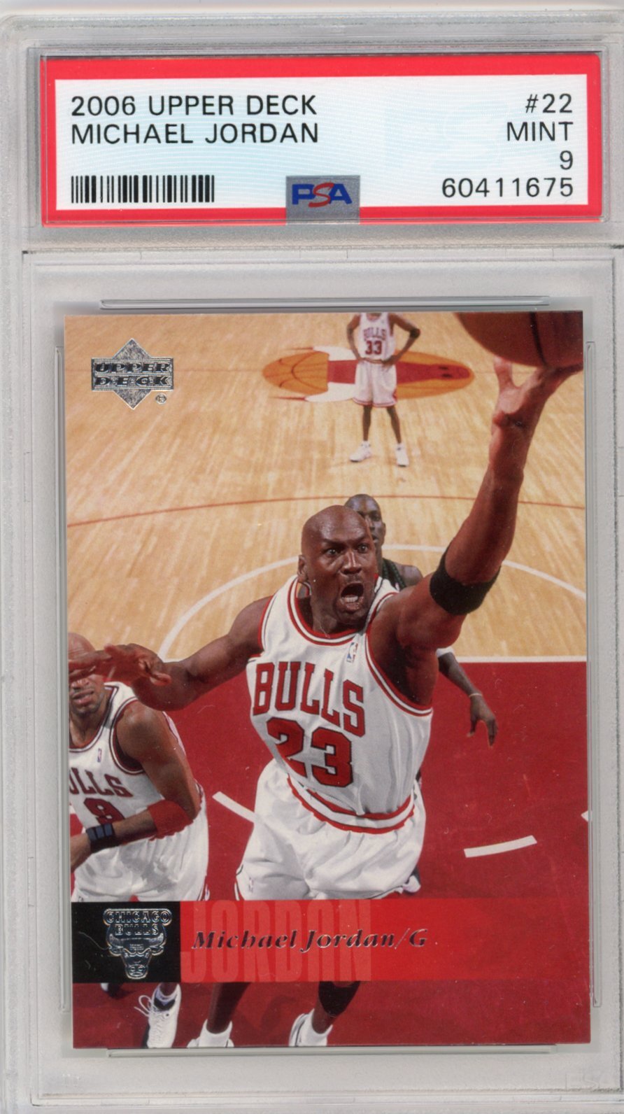 その他 MICHAEL JORDAN UPPER DECK  authenticated Michael Jordan 2006-07 Upper Deck #22 HOF Bulls PSA 9 Mint