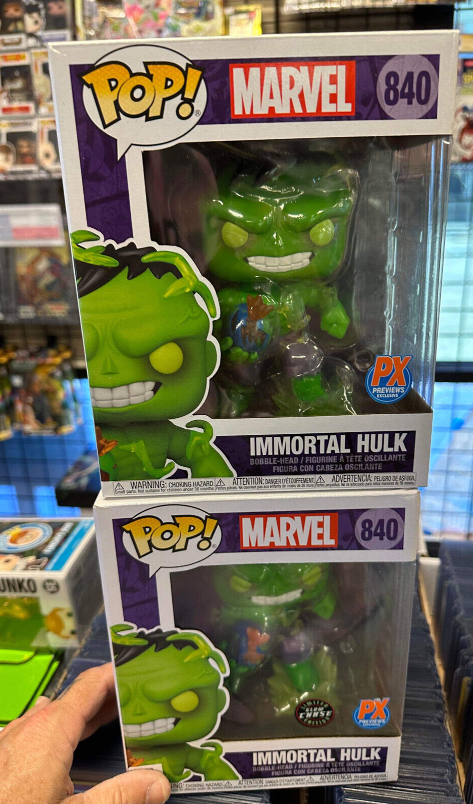 Funko Pop! Marvel #840 Immortal Hulk Limited Edition Glow