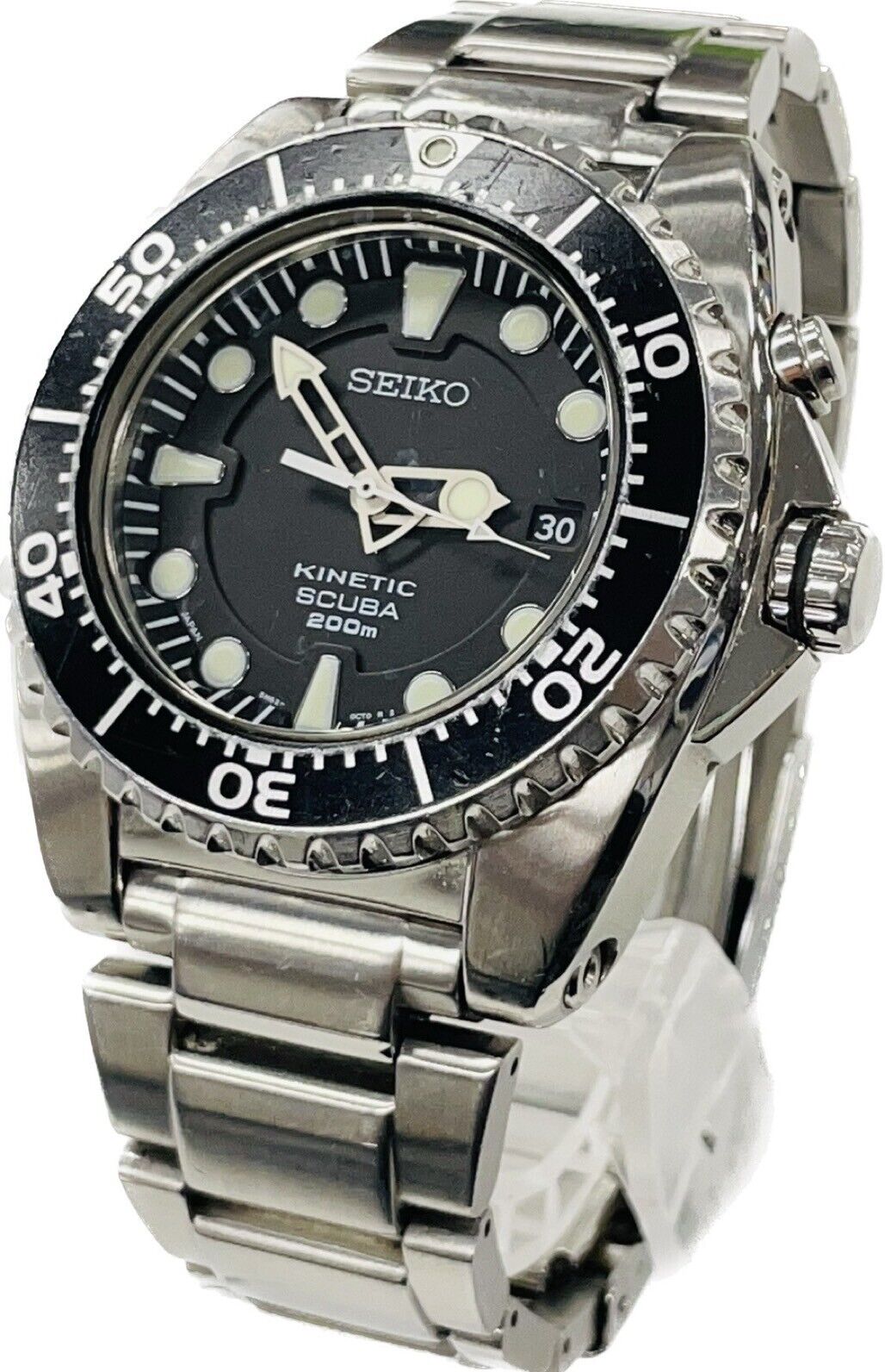 Seiko Prospex Kinetic 5M62-0BL0 SKA371 Divers Quartz Black Seiko Prospex Kinetic 5M62-0BL0 SKA371 Divers Quartz Black