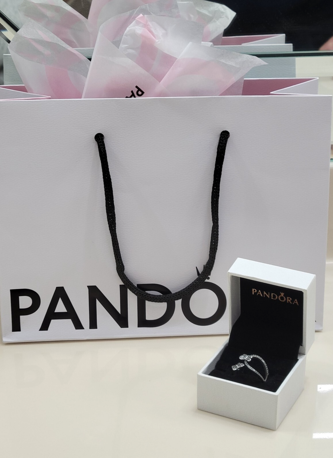 レア Pandora models PAN 1 SILVER BULLET PANDORA | LIQUID SILVER FLOW RING ✪NEW✪ 190707 RARE 52