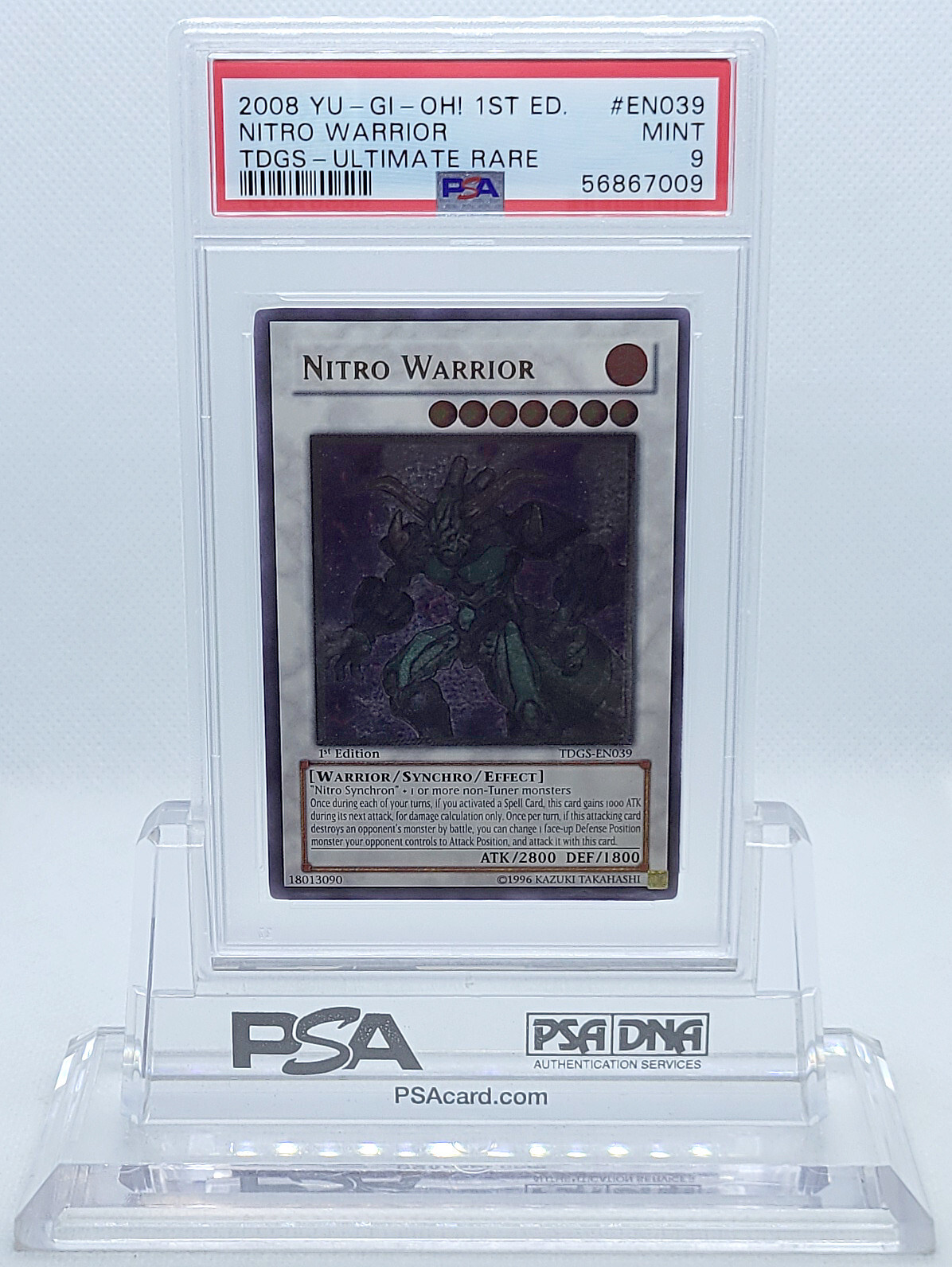 YUGIOH 1ST ED TDGS-EN039 NITRO WARRIOR ULTIMATE RARE HOLO