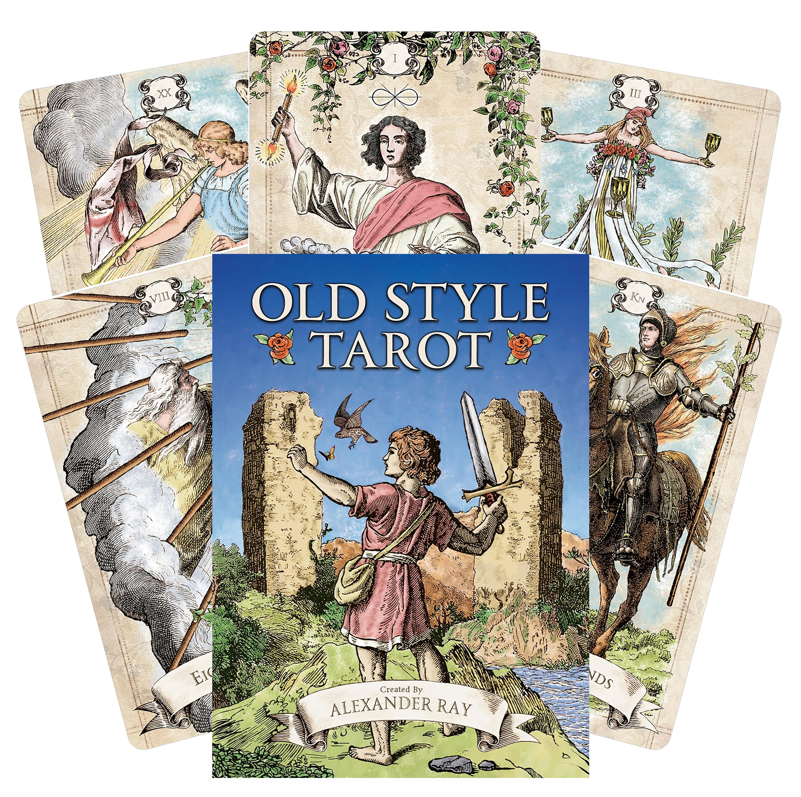 貴重　新品未開封Óriens Tarot Deck ポケットサイズ Old Style Tarot Cards Deck & Booklet By Alexander Ray US