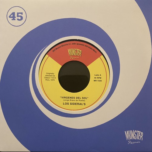 Los Siderals Peruvian Rock 7” Vinyl. Virgenes Del Sol And