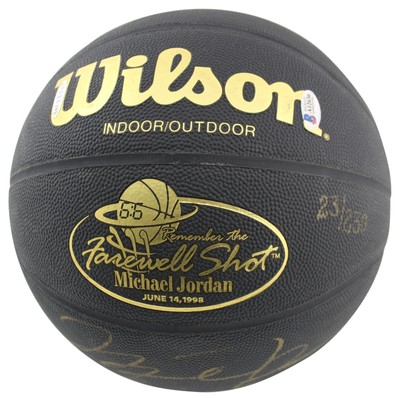Bulls Michael Jordan Signed Basketball Limited Edition #23/230 BAS & UDA COAs