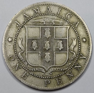 RARE Monnaie, 1 Penny 1918 George V - JAMAICA (187.000ex)