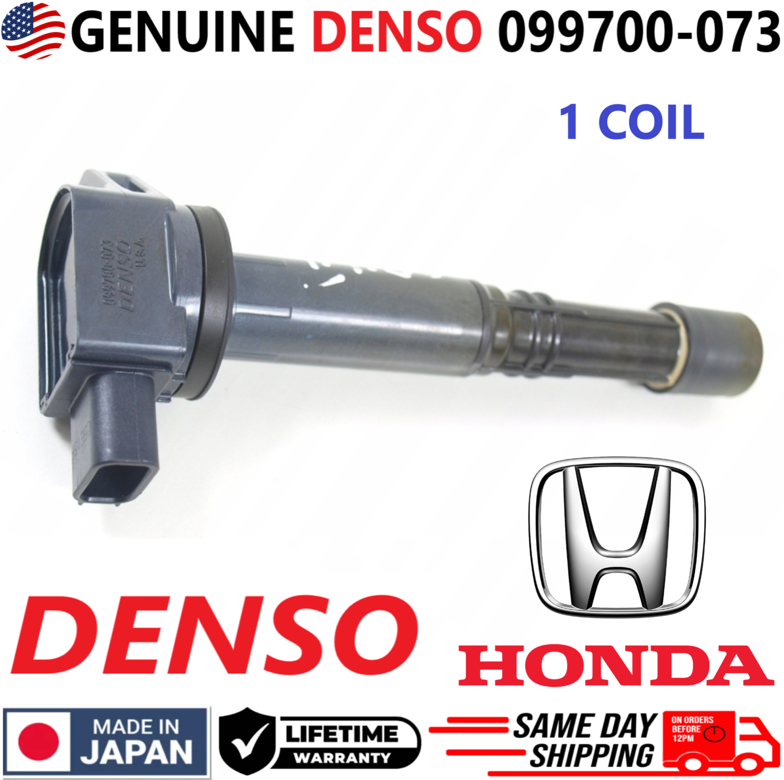 GENUINE DENSO x1 Ignition Coil For 2002-2011 Honda 2.0L I4