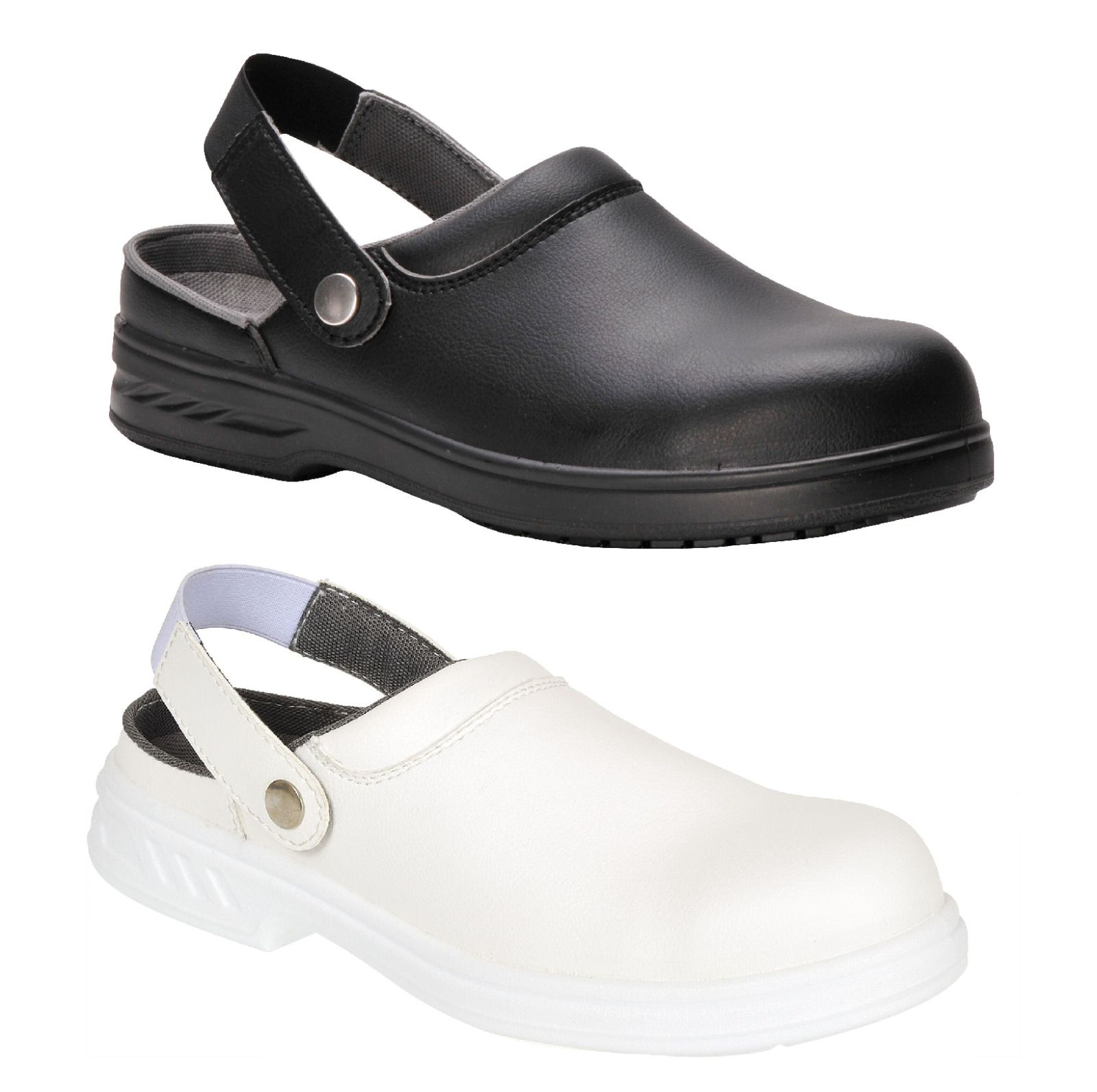 steel toe cap safety clogs