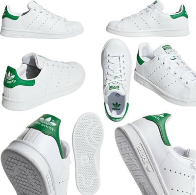 Adidas Stan Smith Unisex Sneaker Turnschuhe Weiß Grün Gr.41 1/3 Neu.!!..4