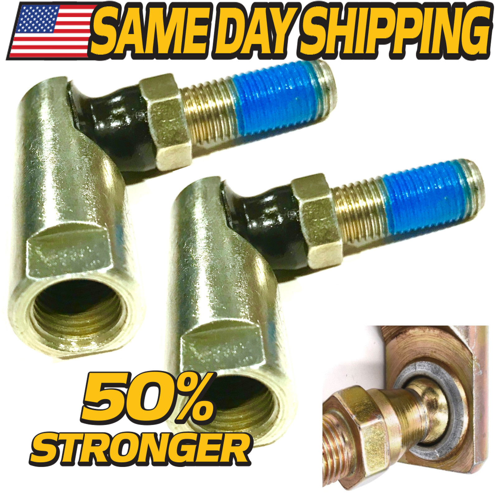 2 Pk) Ball Joint Drag Link Tie Rod End fits Cub Cadet 723