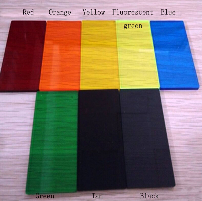 1pcs Colourful Transparent Acrylic Panel Sheet Plexiglass Plastic Plate M1086 Ql