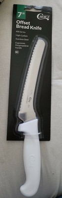 Choice 7'' White Offset Serrated Edge Bread Knife  NSF Certified Set of (2) New!