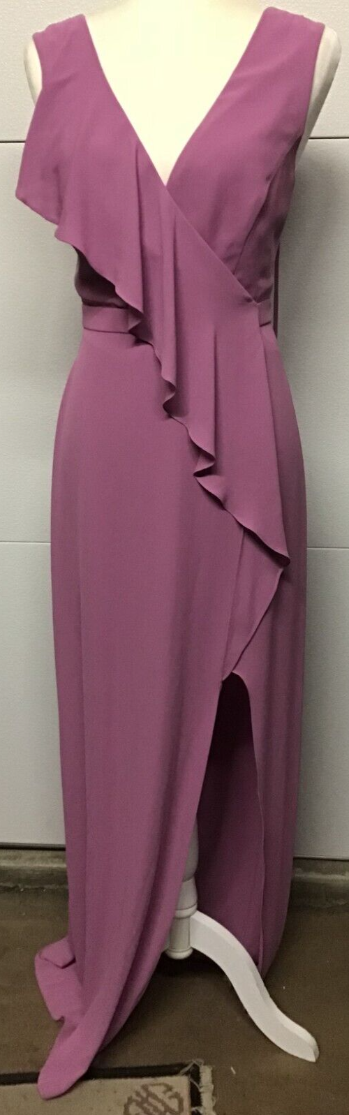 BCBG MaxAzria Lavender Dress ワンピース ドレス Women's BCBG Maxazria Amethyst Lavender Sleeveless Long V