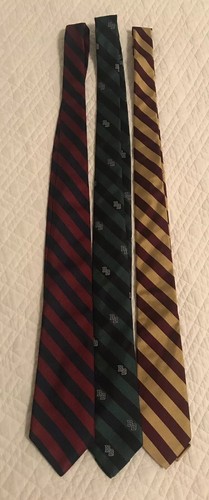 Lot of 3 Brooks Brothers Classic Boys Ties Kids Preppy Striped