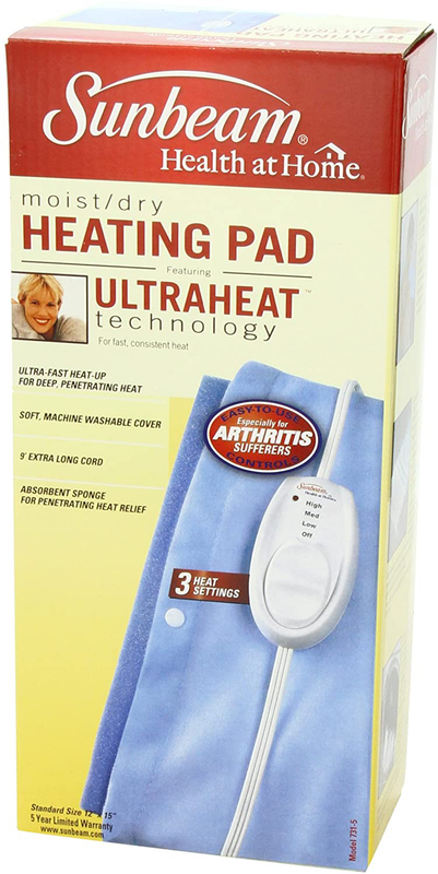 For Back, Neck, Shoulder Pain Relief W/ Sponge Moist Heating