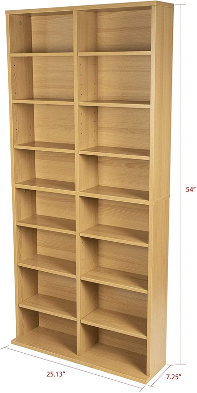 Media Tower Rack Storage 464 CD 228 DVD Shelf Cabinet Organizer Stand Holder New