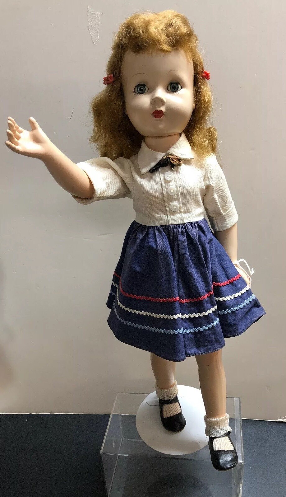 18” Vintage Antique Effanbee Doll Co. “Honey” Walker Blonde