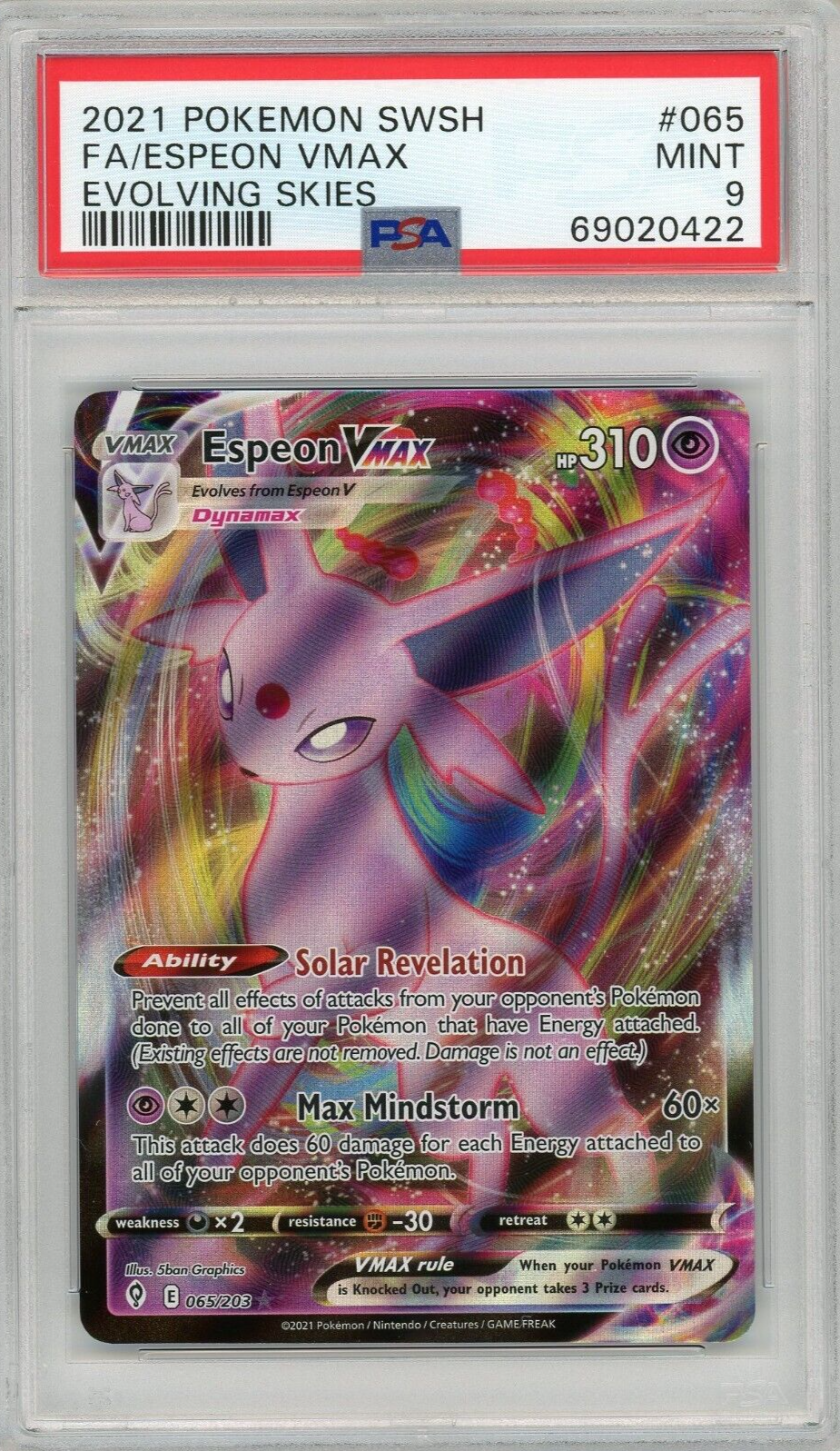 エーフィVMAX SA PSA9 Pokemon Mew VMAX Full Art 114/264 Fusion Strike PSA 9 | eBay