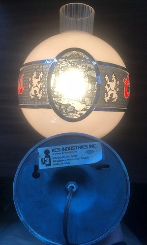 Vintage Coors Light Anheuser Busch  Plastic Globe Wall Light  - Adolph Coors Co.