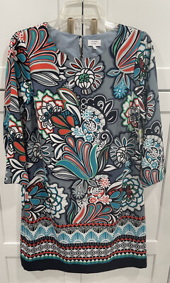 NWT Crown Ivy Shift Dress Sz 4 Floral CALYPSO SAIL AWAY AK22